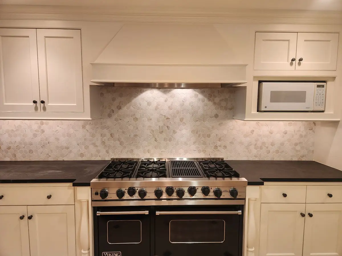 Hexagon Marble Mosaic — Modern hexagonal marble mosaic with geometric appeal