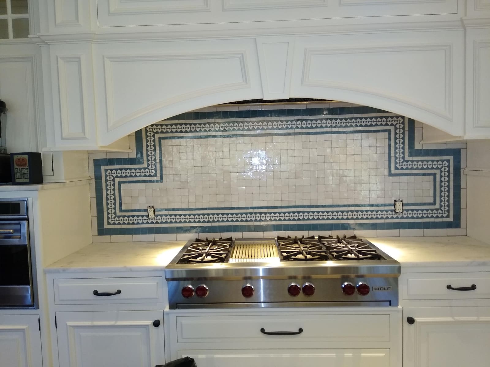 Custom backsplash design in Port Chester Westchester County home