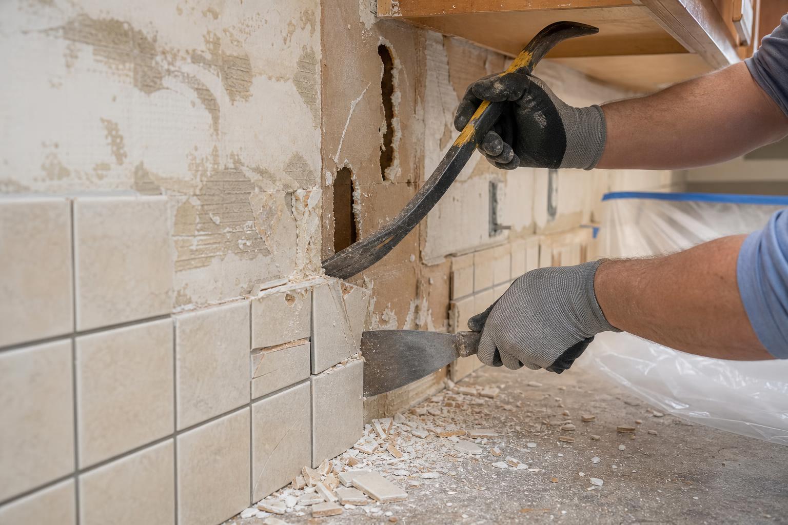 How to Remove a Tile Backsplash (Without Destroying Your Drywall)